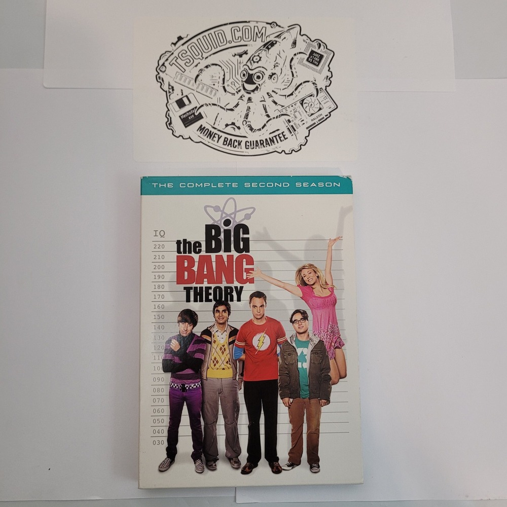 Warner Bros The Big Bang Theory DVD Complete Second Season 4-Disc Set TV Series